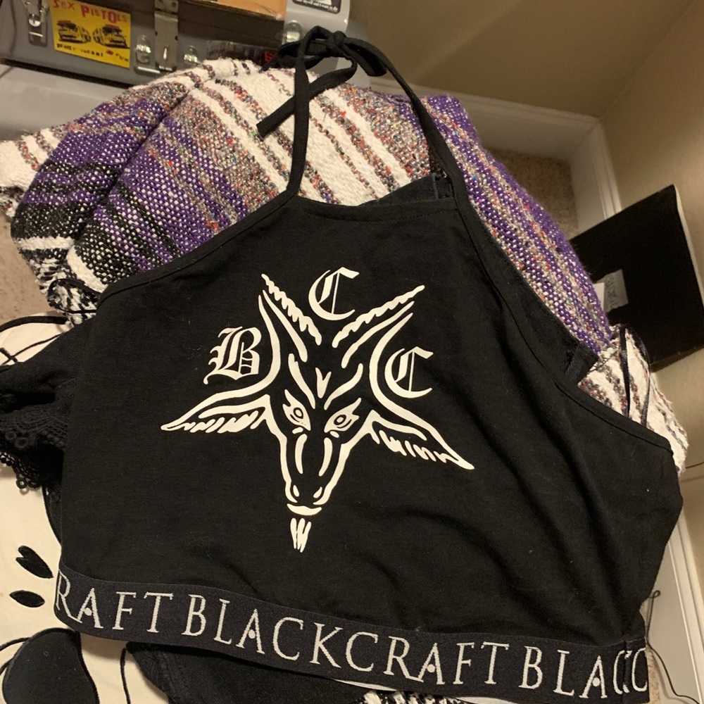 Black Craft Cult Crop Top !!